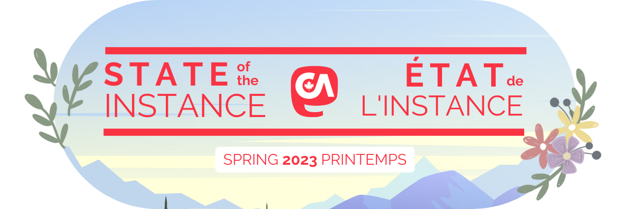 State of the Instance | MSTDNCA Logo | Etat de L'instance | Spring 2023 Printemps